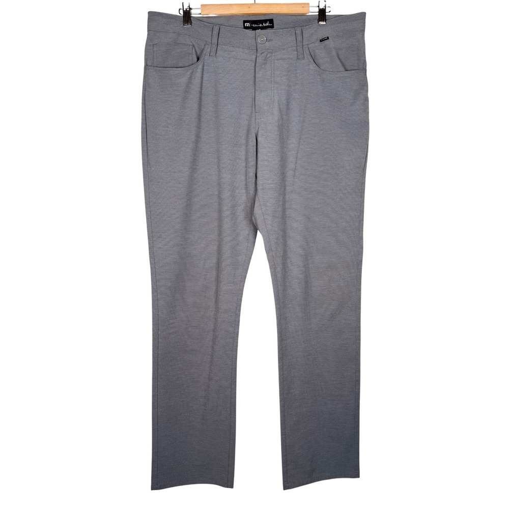 Travis Mathew Mens Size 36 Gray Performance Stretch Golf Dress Pants‎